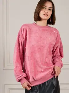 SASSAFRAS Women Embellished Sweatshirt