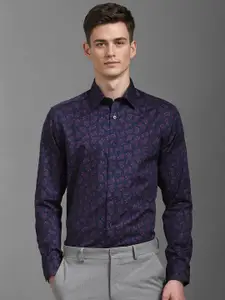 Louis Philippe Men Classic Floral Opaque Printed Formal Shirt