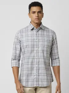 Van Heusen Sport Men Slim Fit Opaque Checked Casual Shirt