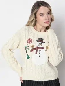 Vero Moda Women Embroidered Pullover