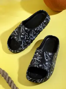 KAPYANSH Men Printed Rubber Sliders