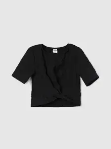 max Girls Round Neck Cotton Top