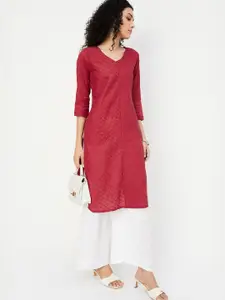 max Women Thread Work Kurta