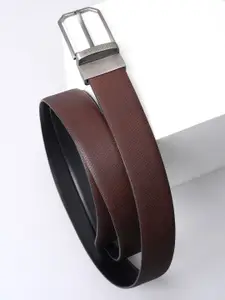 Van Heusen Men Textured Leather Reversible Formal Belt