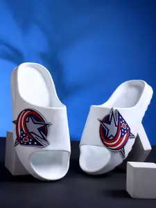 KAPYANSH Men Printed Rubber Sliders