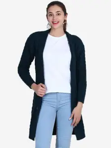 JoE Hazel Women Cable Knit Front-Open Longline Sweater