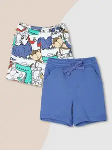 max Boys Pack Of 2 Regular Fit Cotton Shorts