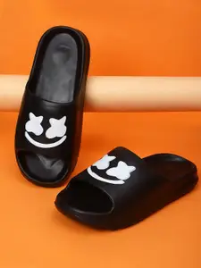 KAPYANSH Men Printed Rubber Sliders