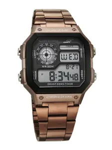 Sonata Men Embellished Dial & Straps Analogue Watch 77134PM05W