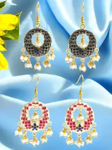 OOMPH Floral Chandbalis Earrings