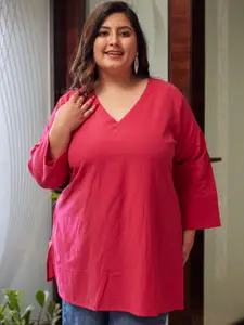 NANGALIA RUCHIRA Women V-Neck Cotton Top