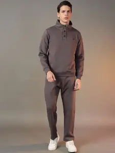 FCK GOLD Men Mock Collar Track Suit