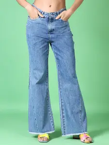 V-Mart Women Flared Light Fade Stretchable Jeans