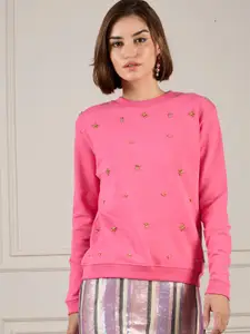 SASSAFRAS Women Embellished Sweatshirt