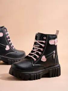 Shoetopia Girls Platform-Heeled Regular Boots