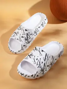KAPYANSH Men Printed Rubber Sliders