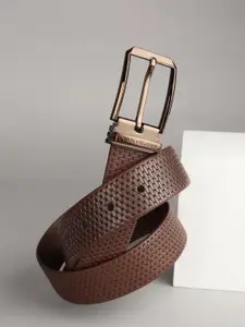 Van Heusen Men Textured Leather Belt