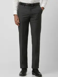 Van Heusen Men Mid-Rise Slim Fit Formal Trousers