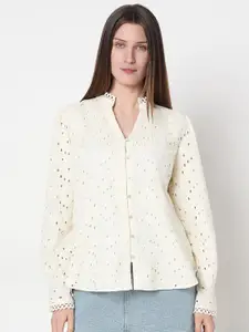 Vero Moda Women Semi Sheer Casual Shirt