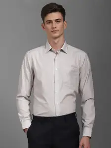 Louis Philippe Men Slim Fit Opaque Printed Formal Shirt