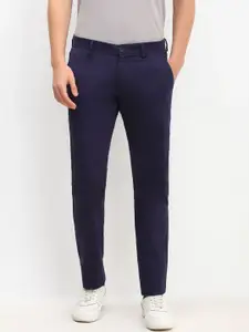 Allen Solly Men Slim Fit Mid-Rise Cotton Trousers