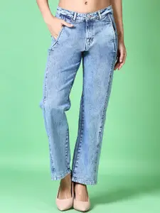 V-Mart Women Light Fade Regular Fit Cotton Jeans