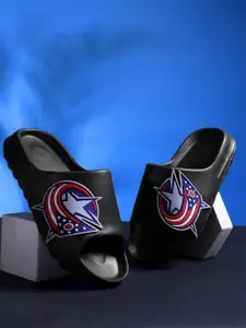 KAPYANSH Men Printed Rubber Sliders