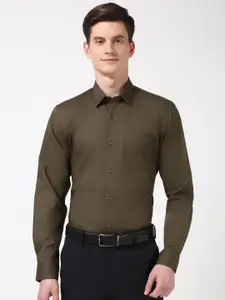 Peter England Men Slim Fit Opaque Formal Shirt