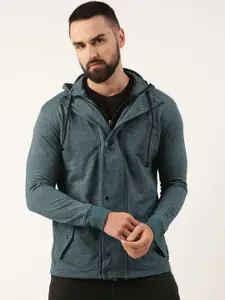 ARISE Men Hooded Front-Open Sweatshirt
