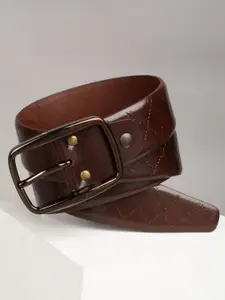 Van Heusen Men Textured Leather Belt