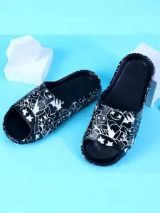 KAPYANSH Men Printed Rubber Sliders