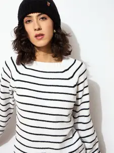 SASSAFRAS Women Striped Pullover