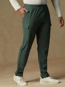 ATHLISIS Men Slim-Fit Cargo Track Pants