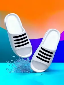 KAPYANSH Men Printed Rubber Sliders