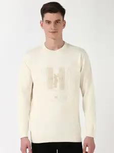 Peter England Casuals Men Printed Cotton Pullover