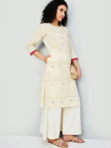 max Women Geometric Gotta Patti Kurta