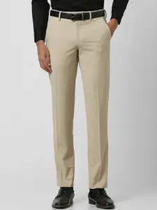 Van Heusen Men Mid-Rise Slim Fit Formal Trousers