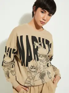 MAX URB_N  Women Naruto Print Sweatshirt