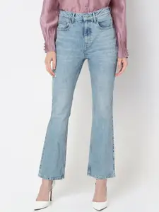 Vero Moda Women Cotton Bootcut High-Rise Light Fade Stretchable Jeans