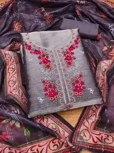 KIMISHA Embroidered Unstitched Dress Material