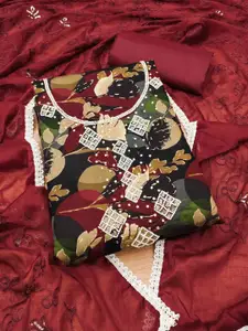 KIMISHA Embellished Unstitched Dress Material