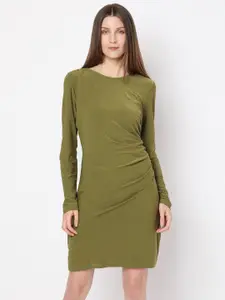 Vero Moda Women Round Neck Sheath Dress