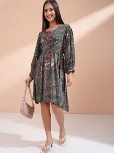 Vishudh Women Ethnic Motifs Print Fit & Flare Dress