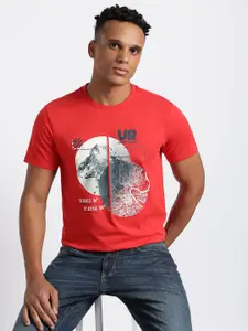 Lee Graphic Printed Short Sleeves Cotton Slim Fit T-shirt
