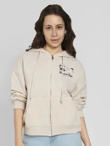 AMERICAN EAGLE OUTFITTERS Women Printed Hooded Sweatshirt