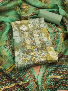 KIMISHA Embroidered Unstitched Dress Material