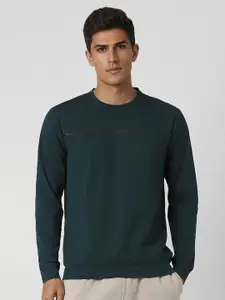 Van Heusen Flex Men Round Neck Cotton Sweatshirt