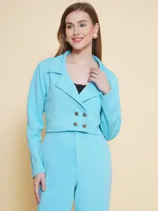 KATLINE Double-Breasted Relaxed-Fit Casual Blazer