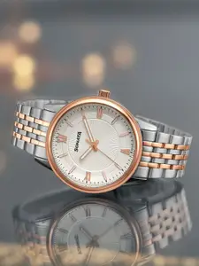 Sonata Men Dial & Bracelet Style Straps Analogue Watch 77154KM02