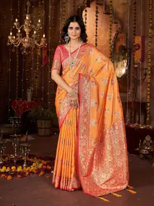 Mehrang Woven Design Zari Banarasi Saree
